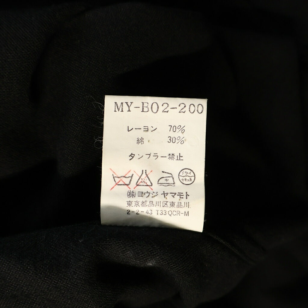 Y's for men(ワイズフォーメン) 長袖シャツ ブラック MO-YO03-102