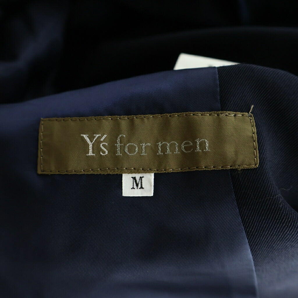 Y's for men(ワイズフォーメン) ウールウール ギャバジン ライナー付き フーディー ジャケット ブラック MV-J17-106
