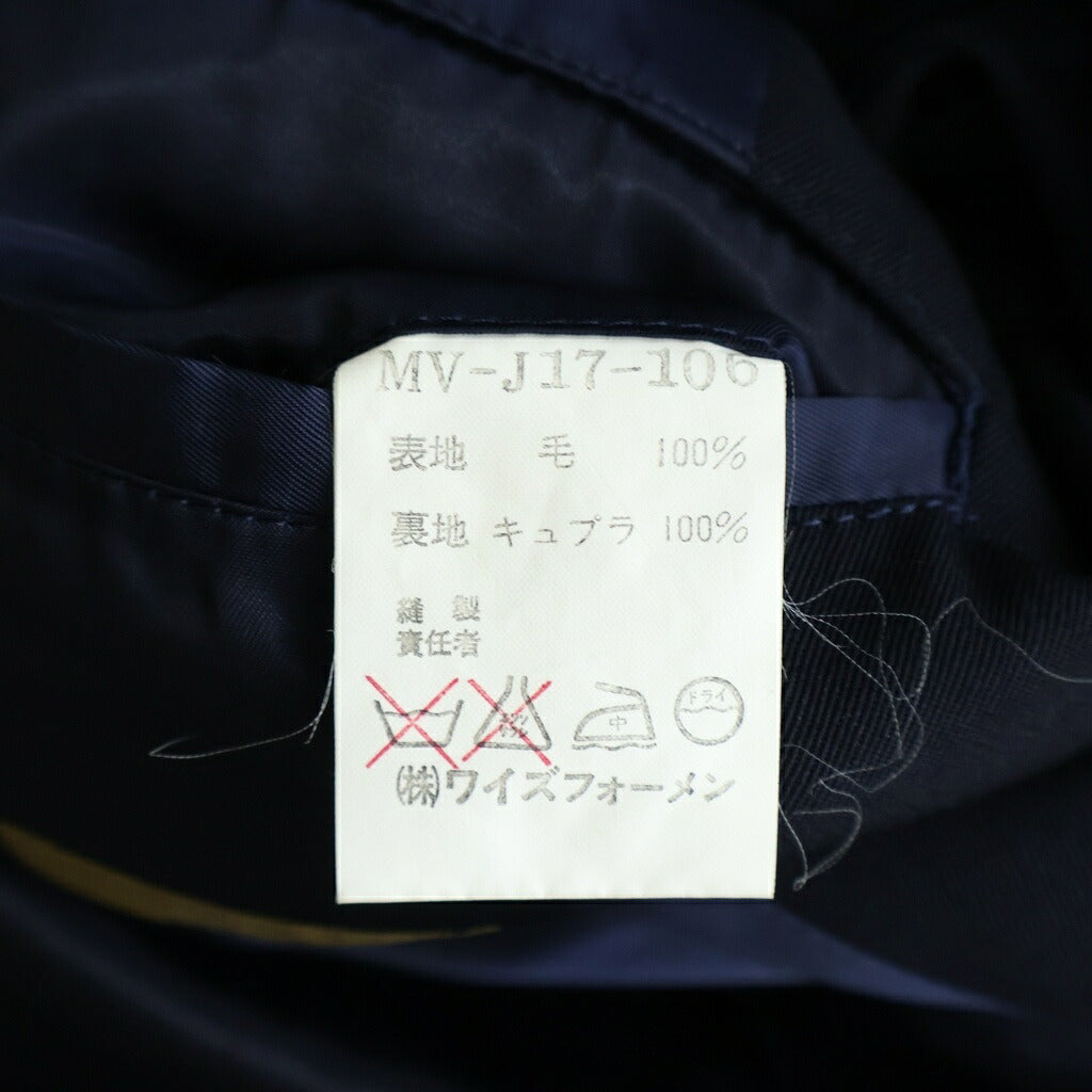 Y's for men(ワイズフォーメン) ウールウール ギャバジン ライナー付き フーディー ジャケット ブラック MV-J17-106