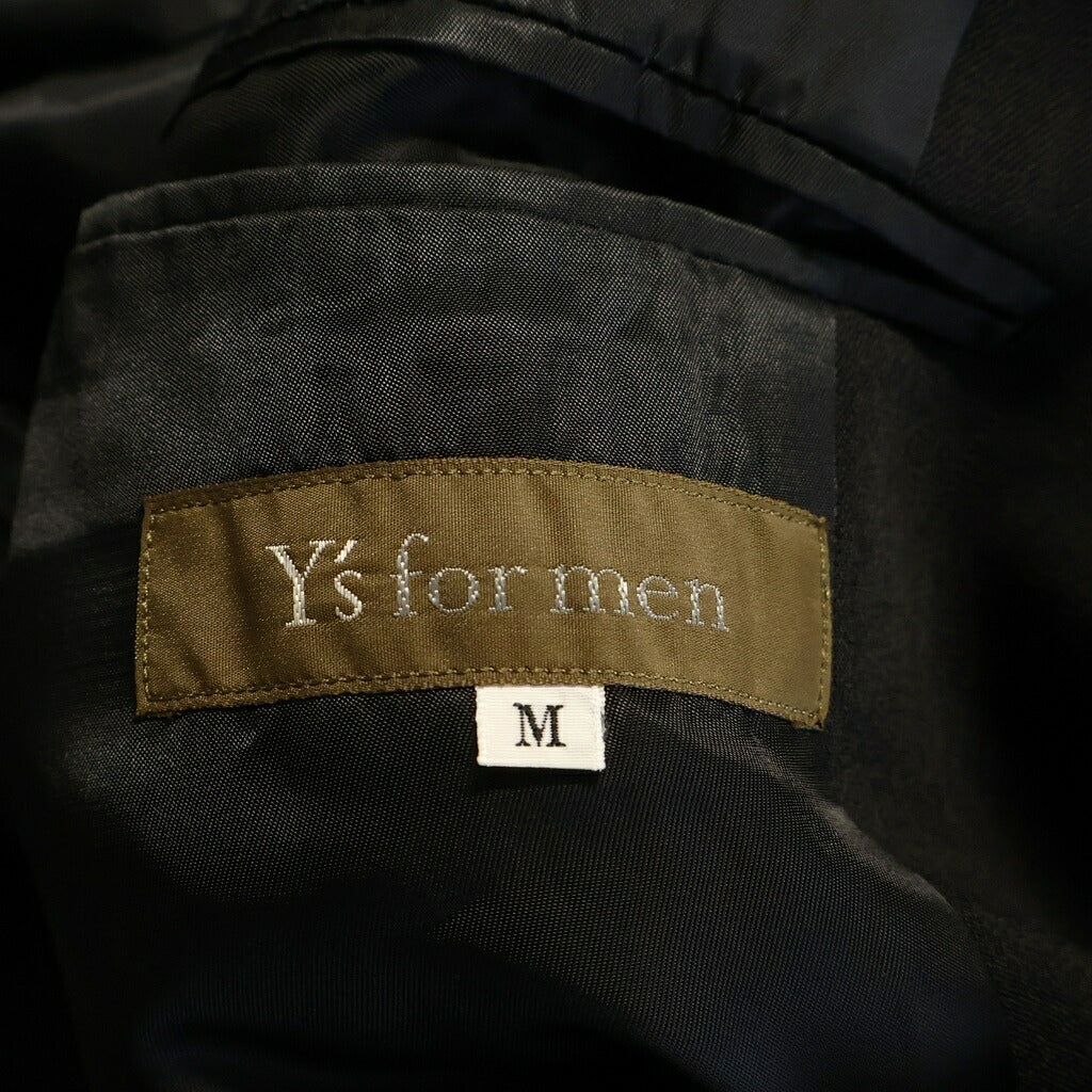 Y's for men(ワイズフォーメン) ウール ギャバジン テーラード ジャケット ブラック MC-J06-100