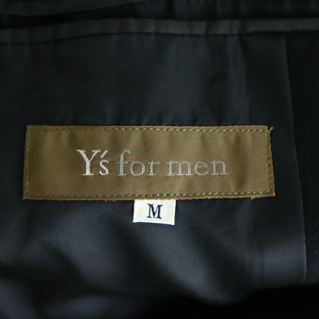 Y's for men(ワイズフォーメン) ウール ギャバジン ロングコート ブラック MS-C01-100