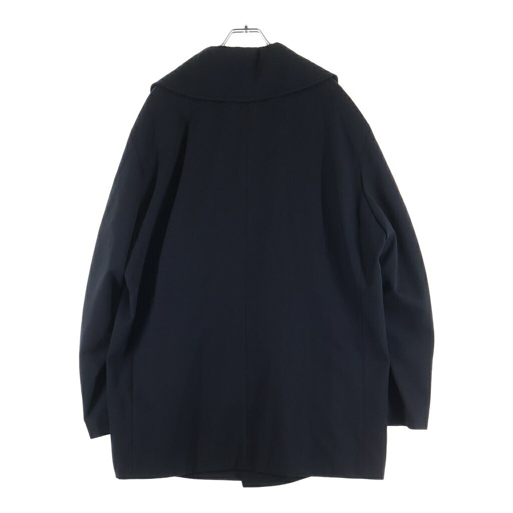 Y's for men(ワイズフォーメン) ウール ギャバジン ダブルブレスト ジャケット ブラック MS-J19-102