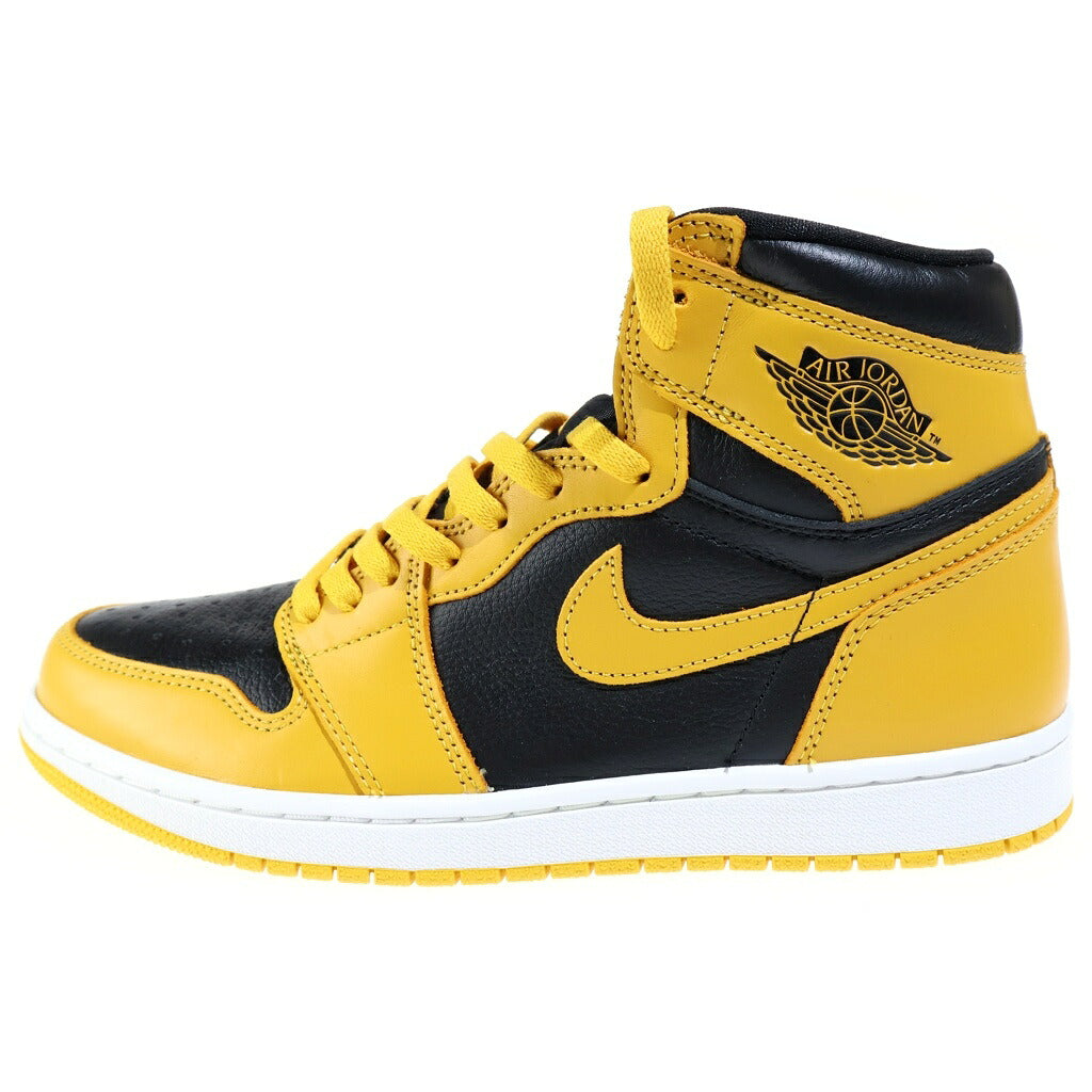 NIKE(ナイキ) AIR JORDAN 1 HIGH OG POLLEN エアジョーダン1 パラン ハイカットスニーカー イエロー/ブラック US9.5/27.5cm 555088-701