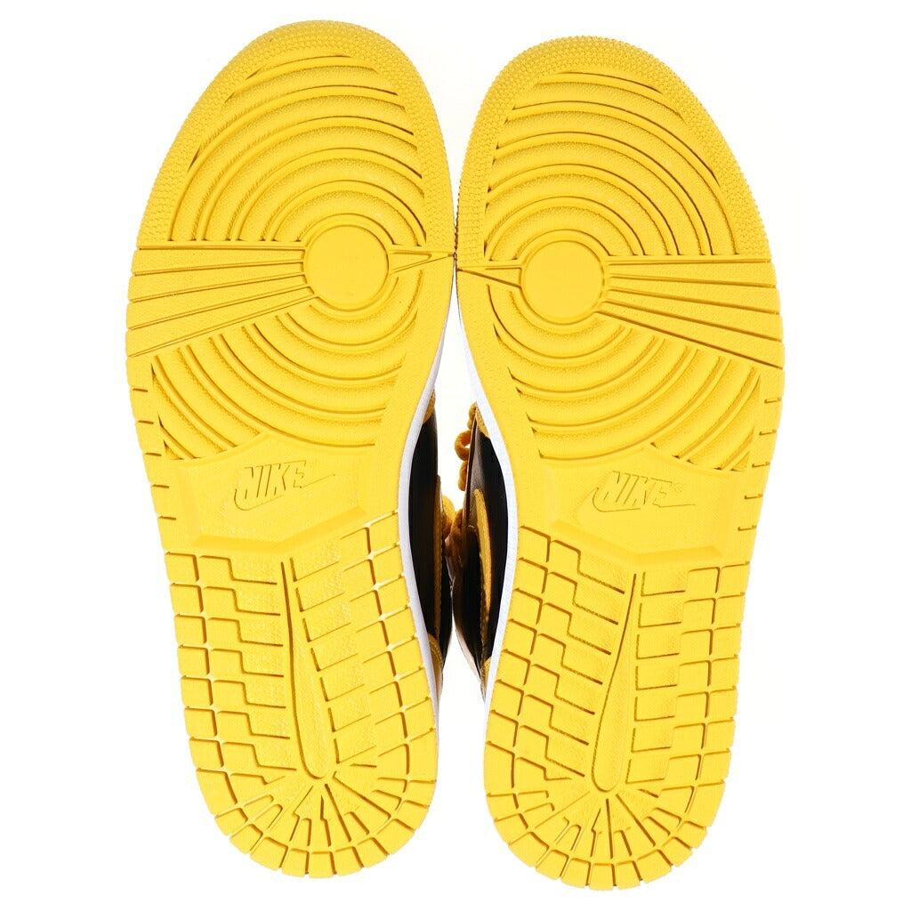 NIKE(ナイキ) AIR JORDAN 1 HIGH OG POLLEN エアジョーダン1 パラン ハイカットスニーカー イエロー/ブラック US9.5/27.5cm 555088-701