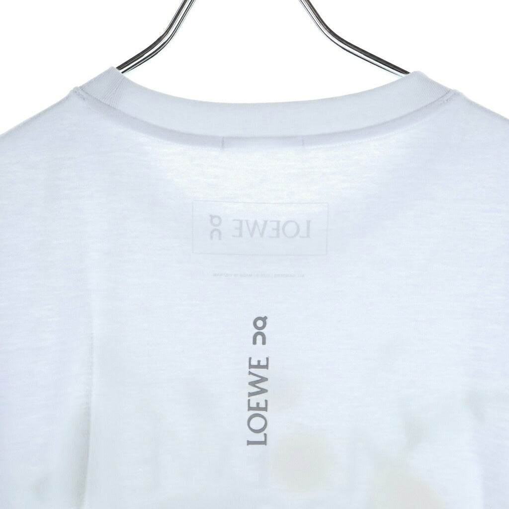 LOEWE(ロエベ) 25SS ×On Active T-Shirt オン プリントロゴ アクティブ 半袖Tシャツ カットソー ホワイト H929Y22X09