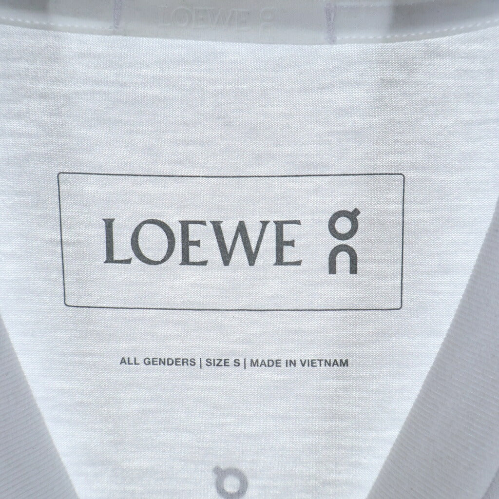 LOEWE(ロエベ) 25SS ×On Active T-Shirt オン プリントロゴ アクティブ 半袖Tシャツ カットソー ホワイト H929Y22X09