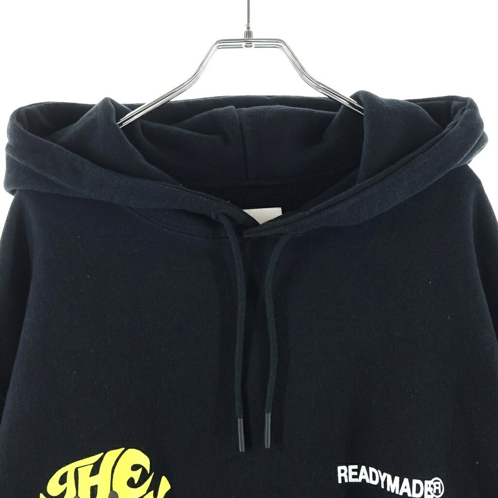 READY MADE(レディメイド) 20SS Smile Hoodie スマイル プリントロゴ スウェットプルオーバーパーカー ブラック RE-CO-BK-00-00-106