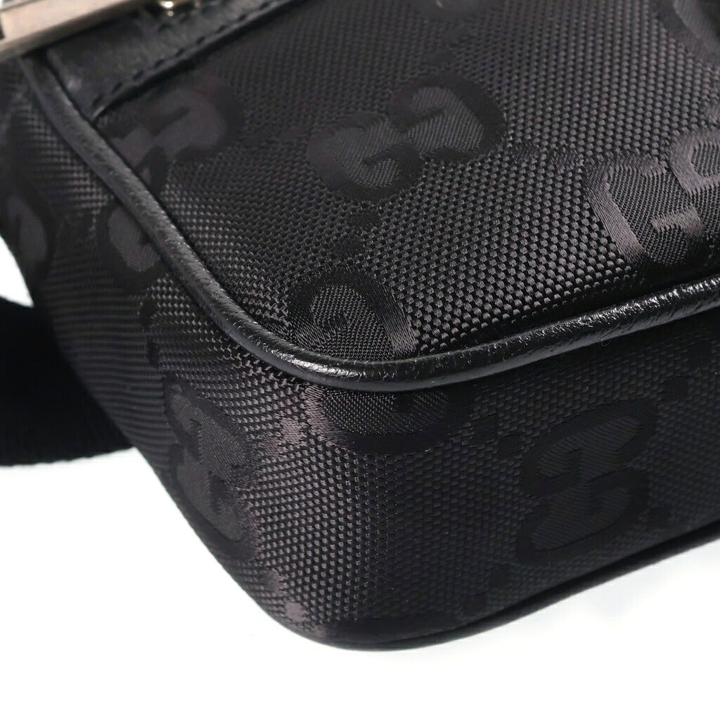 GUCCI(グッチ) オフ ザ グリッド GG総柄ベルトボディーバッグ ブラック 631341