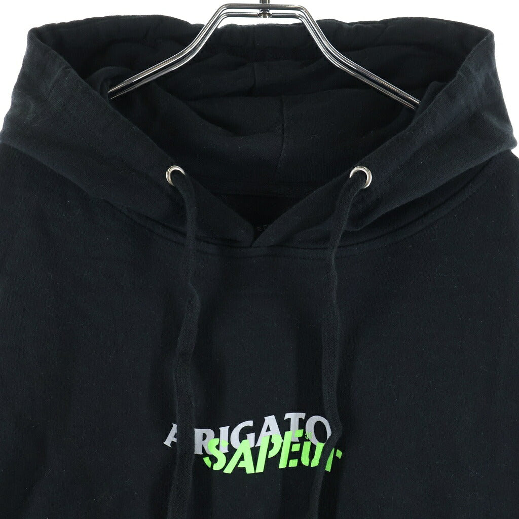 SAPEur(サプール) ×ANTI SOCIAL CLUB アンチソーシャルソーシャルクラブ ロッドマン スウェットプルオーバーパーカー ブラック