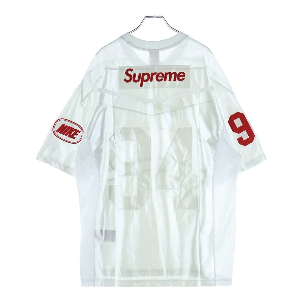 SUPREME(シュプリーム) 26AW ×NIKE Football Jersey ナイキ フットボールジャージー 半袖ゲームシャツ シルバー IO8763-121