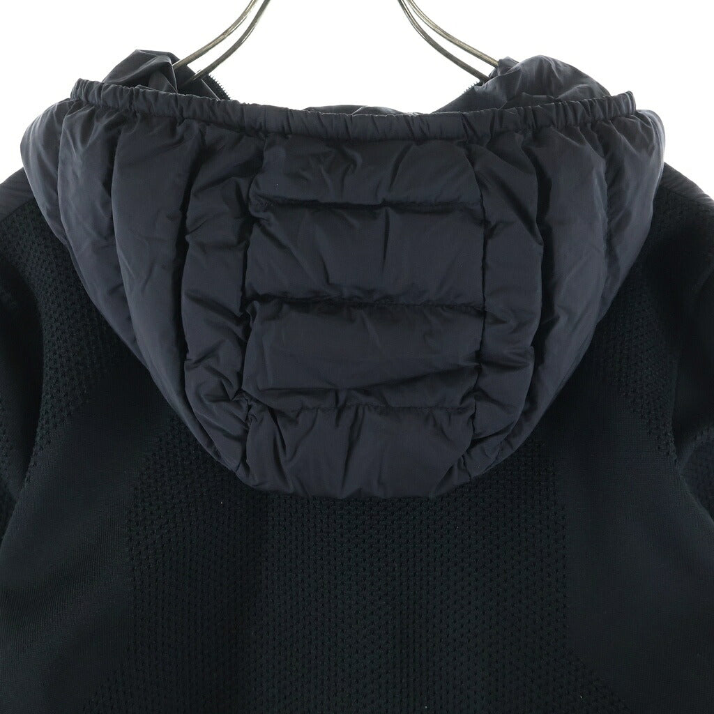 MONCLER(モンクレール) CARDIGAN TRICOT ニット切替 フーディー ダウンジャケット ブラック J10919800009 M1124