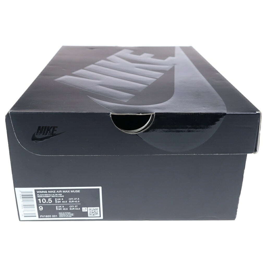 NIKE(ナイキ) WMNS AIR MAX MUSE FV1920-001 エアマックス ミューズ ローカットスニーカー ブラック/シルバー US10.5/27.5cm