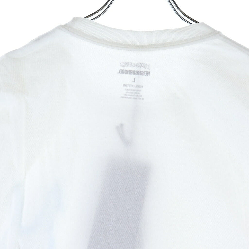 NEIGHBORHOOD(ネイバーフッド) ×FUCKING AWESOME Tee SS ファッキングオーサム プリントロゴ 半袖Tシャツ カットソー ホワイト 251PCFGN-ST01S