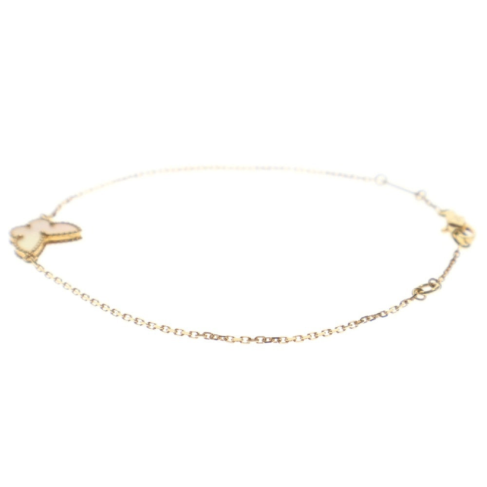 Van Cleef & Arpels(ヴァンクリーフアンドアーペル) スウィートアルハンブラ パピヨン マザーオブパール ブレスレット 750YG イエローゴールド ジュエリー アクセサリー