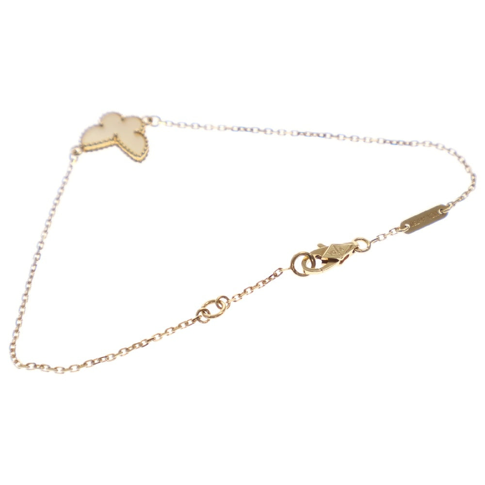 Van Cleef & Arpels(ヴァンクリーフアンドアーペル) スウィートアルハンブラ パピヨン マザーオブパール ブレスレット 750YG イエローゴールド ジュエリー アクセサリー