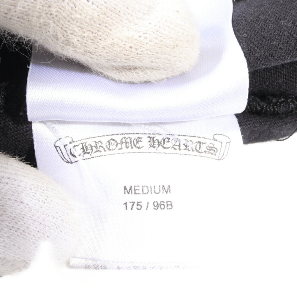 CHROME HEARTS(クロムハーツ) T-BAR バックホースシュープリント ロゴ長袖Tシャツ ブラック ロンT