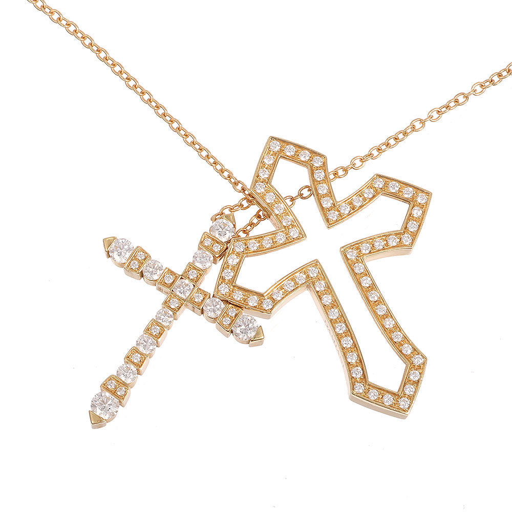 DAMIANI(ダミアーニ) ベルエポック クラウン ダイヤネックレス 20089533 サイズL K18YGイエローゴールド ジュエリー アクセサリー