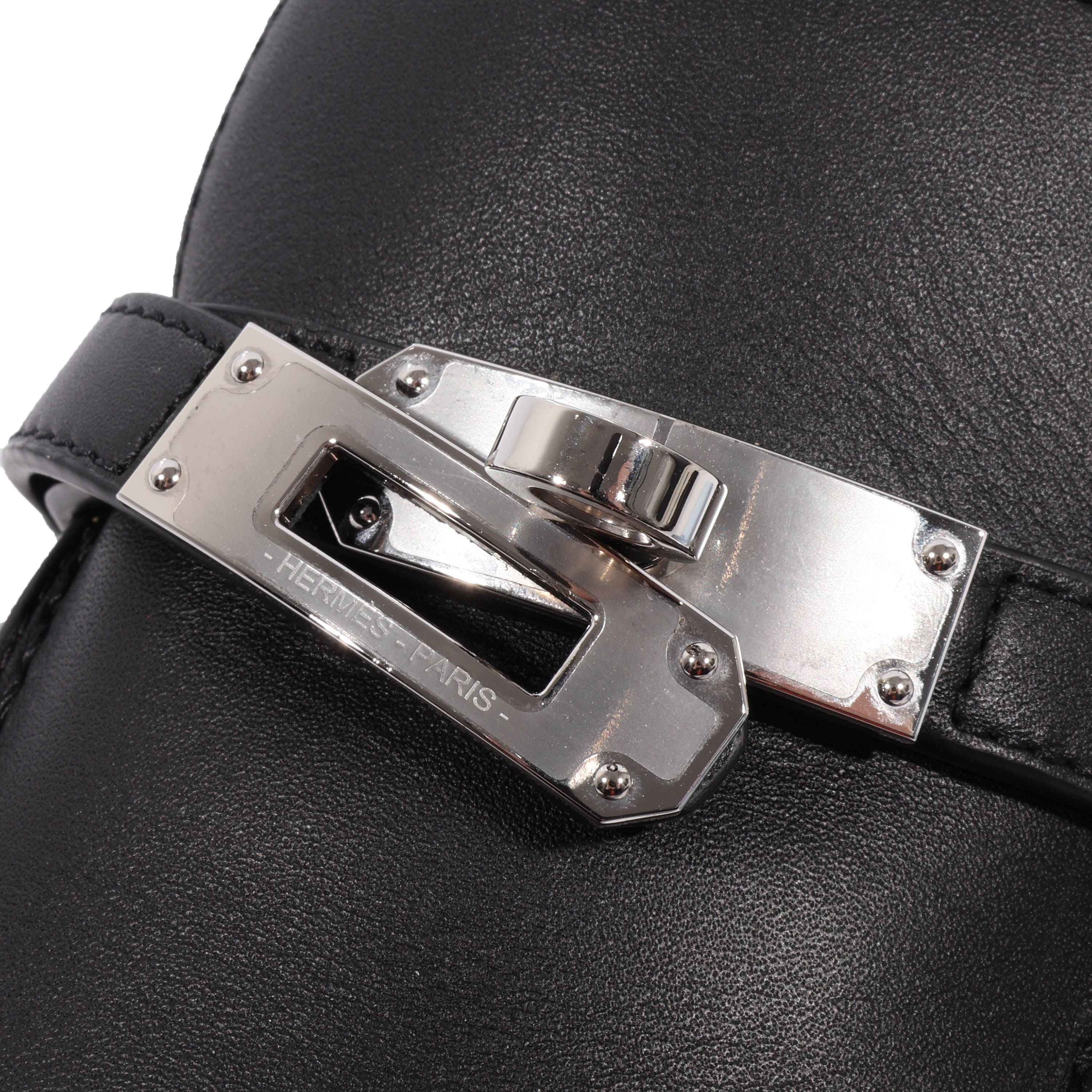 HERMES(エルメス) ケリーバックル モカシン アイコン ローファー ブラック レザー 36 1/2 レディース シューズ
