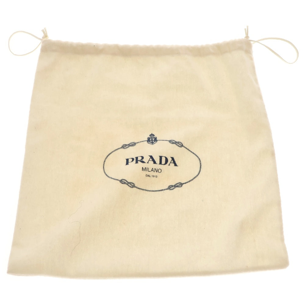 PRADA(プラダ) ミニハンドバック ポーチ ブラック ワンショルダーバッグ ナイロン トライアングルロゴ シルバー金具 BN1834 ロゴ三角プレート