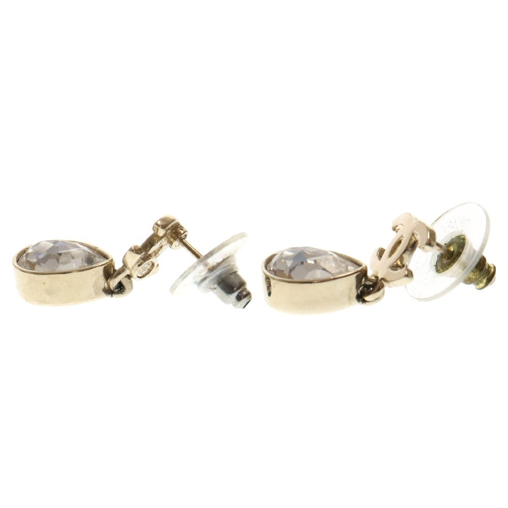 CHANEL(シャネル) ココマーク メタル ラインストーン ピアス ゴールド GP A22C アクセサリー