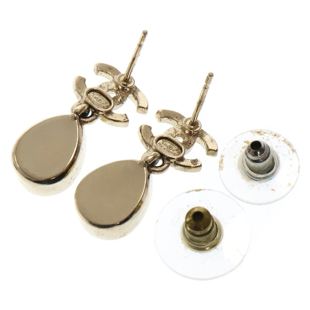 CHANEL(シャネル) ココマーク メタル ラインストーン ピアス ゴールド GP A22C アクセサリー