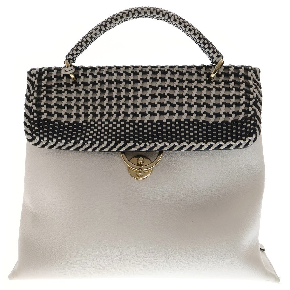 Salvatore Ferragamo(サルヴァトーレ フェラガモ) ジェットセット ハンドバッグ 2way ショルダーバッグ レザー ホワイト DH-21 H059