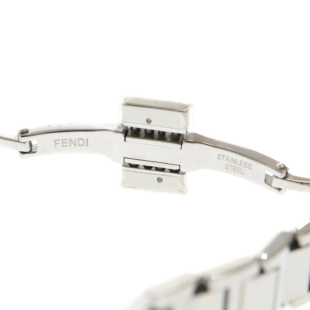 FENDI(フェンディ) ラナウェイ ラインストーン 黒文字盤 SS/QZ ステンレス クォーツ 腕時計 レディース