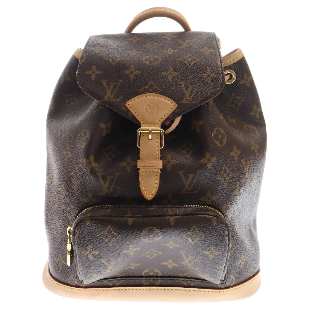LOUIS VUITTON(ルイヴィトン) モノグラム モンスリPM バックパック リュック ブラウン PVCレザー RFID M11198