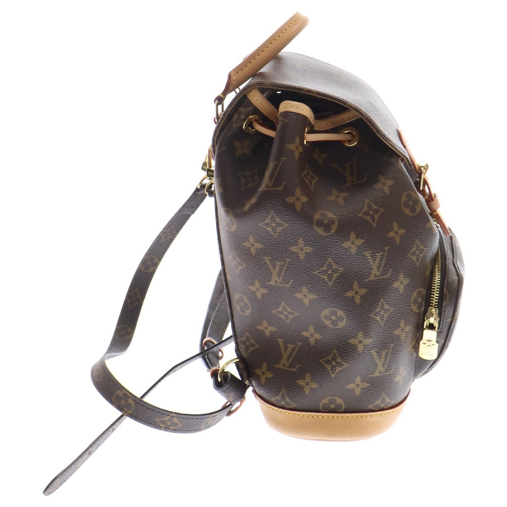 LOUIS VUITTON(ルイヴィトン) モノグラム モンスリPM バックパック リュック ブラウン PVCレザー RFID M11198