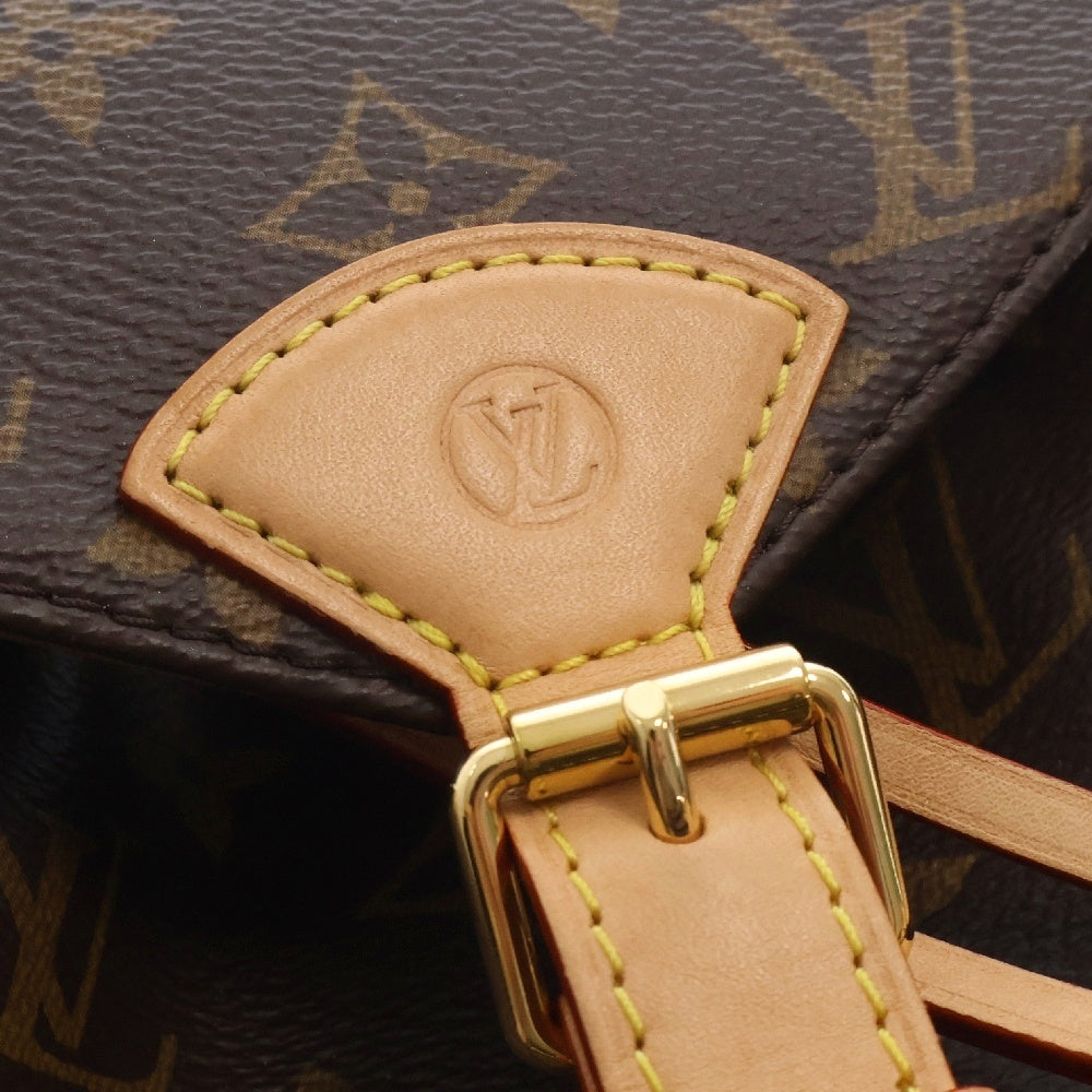 LOUIS VUITTON(ルイヴィトン) モノグラム モンスリPM バックパック リュック ブラウン PVCレザー RFID M11198