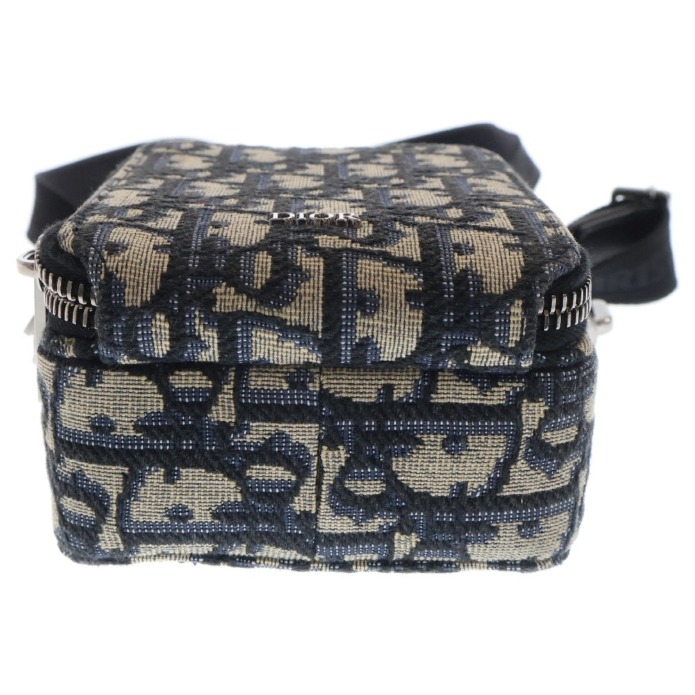 Christian Dior(クリスチャンディオール) Rider Micro Pouch ライダー マイクロポーチ トロッター オブリーク 2WAY ハンドバッグ ショルダーバッグ ベージュ×ネイビー 2OBCA326YSE_H05E
