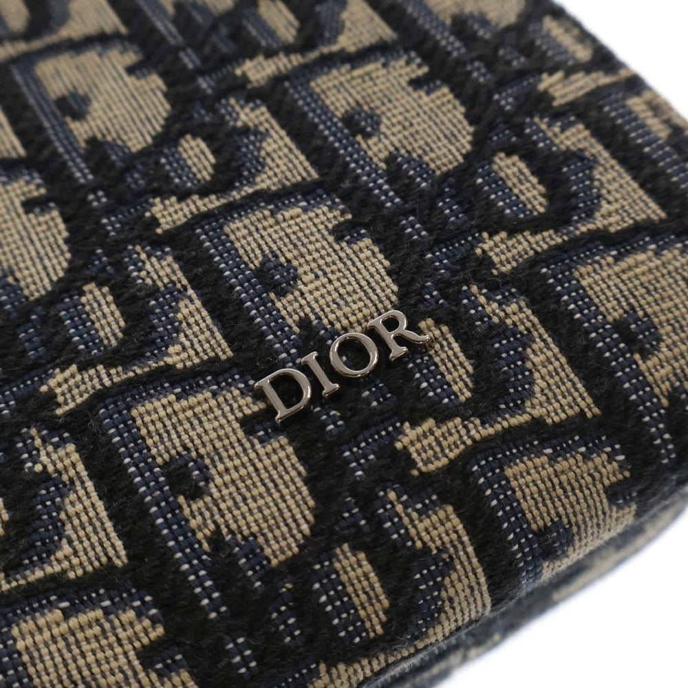 Christian Dior(クリスチャンディオール) Rider Micro Pouch ライダー マイクロポーチ トロッター オブリーク 2WAY ハンドバッグ ショルダーバッグ ベージュ×ネイビー 2OBCA326YSE_H05E