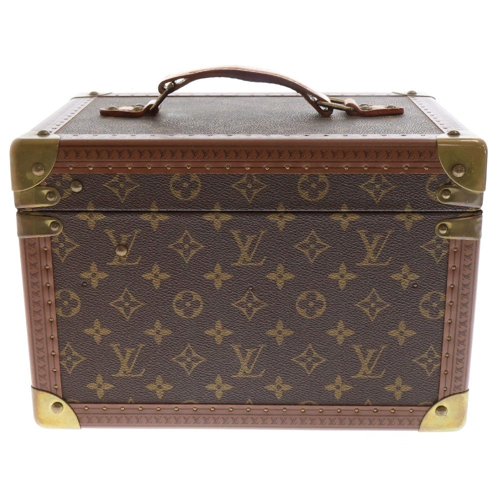LOUIS VUITTON(ルイヴィトン) モノグラム ボワット・フラコン M21828 ブラウン PVC トランク メイクボックス ハンドバッグ バニティ