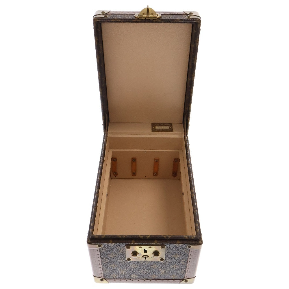 LOUIS VUITTON(ルイヴィトン) モノグラム ボワット・フラコン M21828 ブラウン PVC トランク メイクボックス ハンドバッグ バニティ