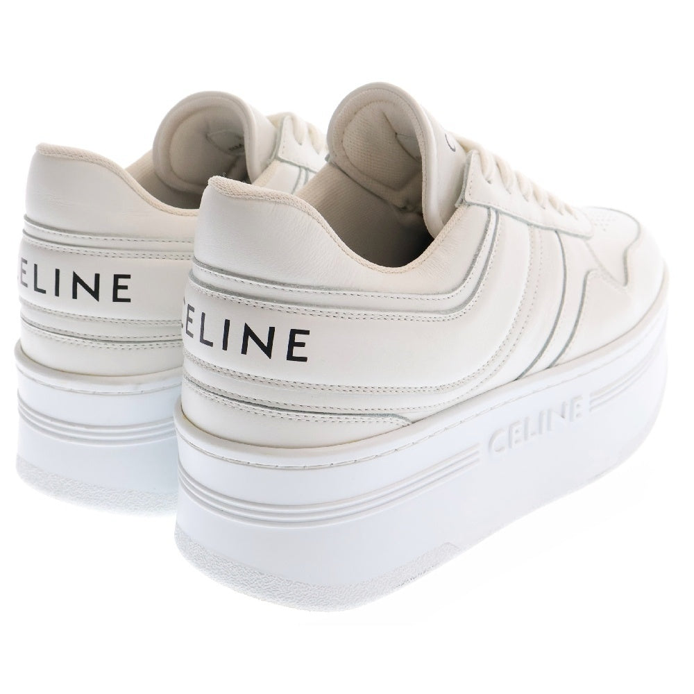 CELINE(セリーヌ) ブロック ウェッジアウトソール ロゴミッドカットスニーカー ホワイト RM0223 レディース