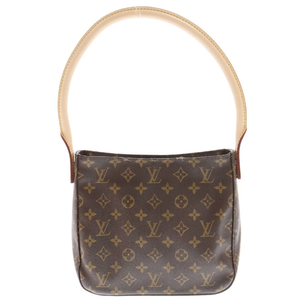 LOUIS VUITTON(ルイヴィトン) モノグラム ルーピングMM M51146 ブラウン PVC ハンドバッグ ワンショルダーバッグ