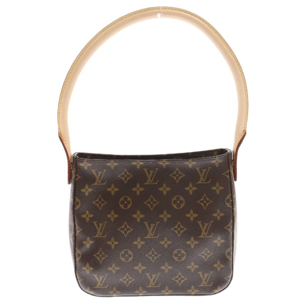 LOUIS VUITTON(ルイヴィトン) モノグラム ルーピングMM M51146 ブラウン PVC ハンドバッグ ワンショルダーバッグ