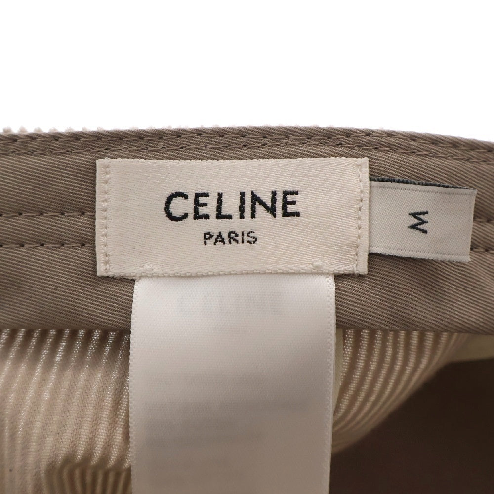 CELINE(セリーヌ) トリオンフ コーデュロイベースボールキャップ 2AUT60003 ベージュ
