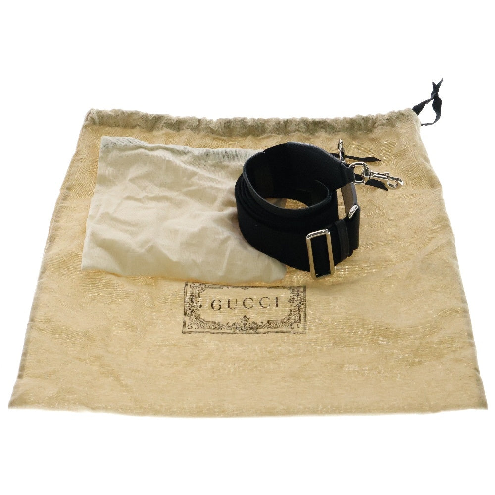 GUCCI(グッチ) ジャンボGG 2WAY レザー ダッフル ショルダーバッグ ハンドバッグ ブラック 725292