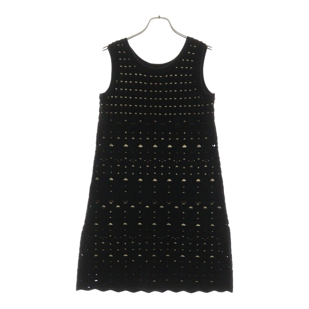 CHANEL(シャネル) ココマーク レース編み ノースリーブワンピース ブラック レディース P43418W05085