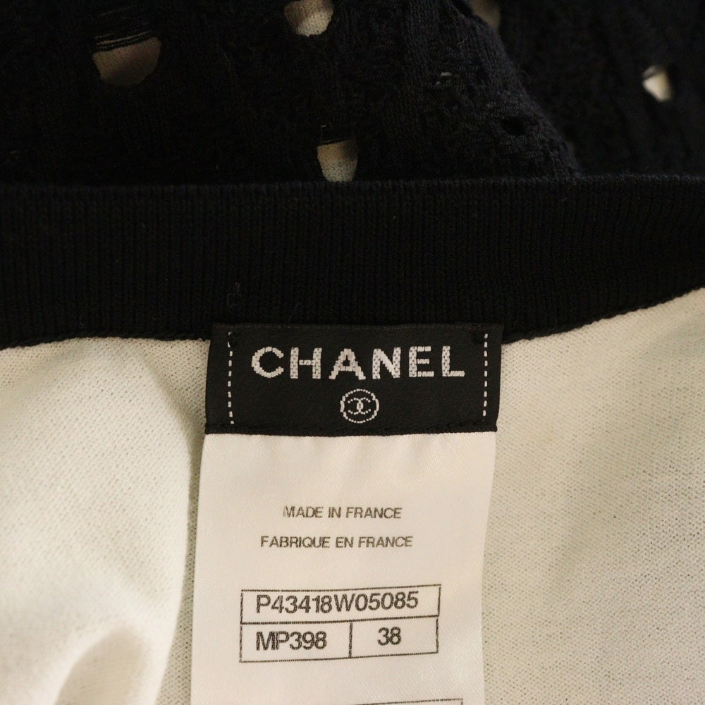 CHANEL(シャネル) ココマーク レース編み ノースリーブワンピース ブラック レディース P43418W05085