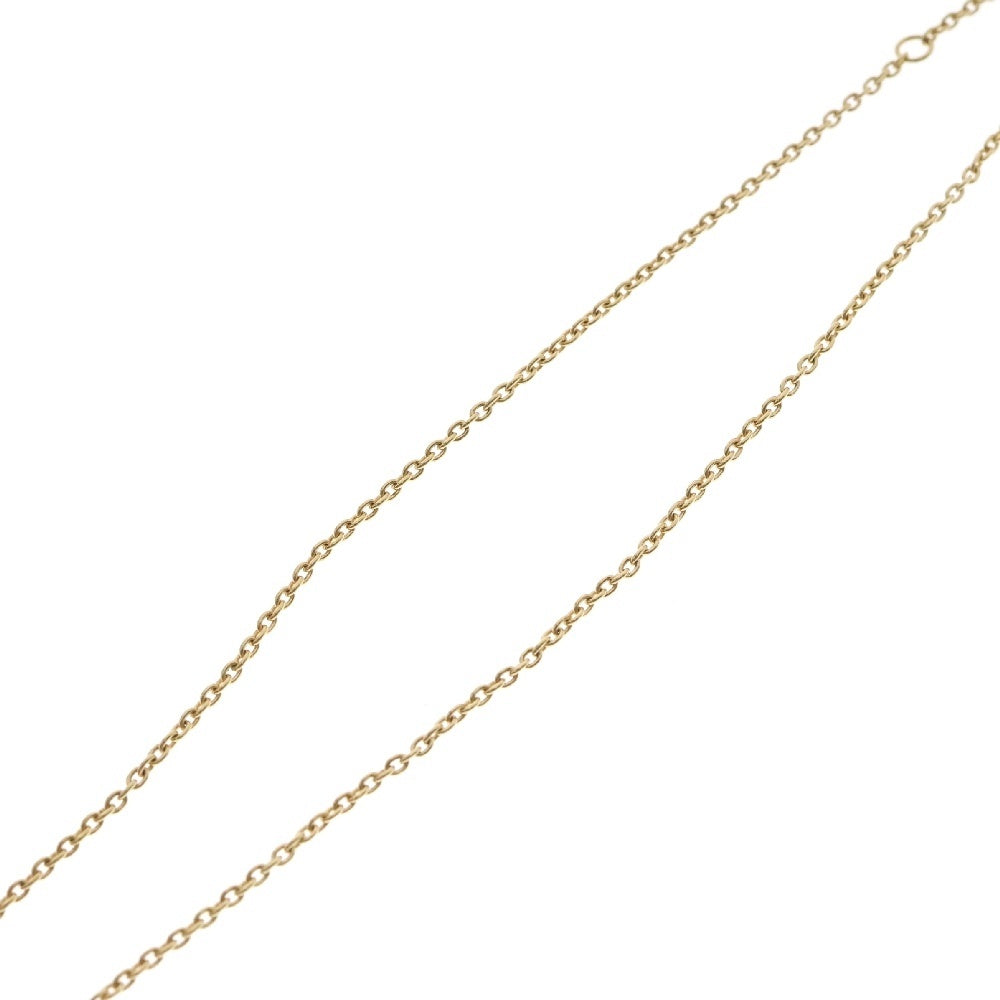 SAINT LAURENT PARIS(サンローランパリ) YSLロゴ ハートモチーフ チェーンネックレス K18 750YG レディース ゴールド