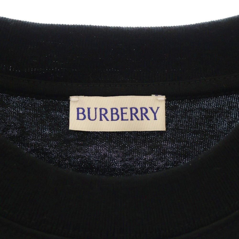 BURBERRY(バーバリー) ロゴ コットン 半袖 Tシャツ ブラック M 8097810 メンズ