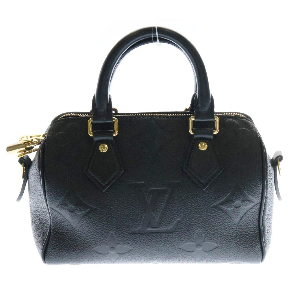 LOUIS VUITTON(ルイヴィトン) モノグラム アンプラント スピーディーバンドリエール20 レザー2WAYハンドバッグ ショルダーバッグ ブラック M58953
