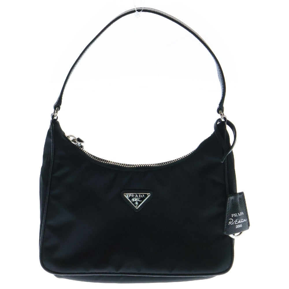 PRADA(プラダ) リエディション トライアングルプレートロゴ ナイロンミニバッグ 三角ロゴ 1N204MR064F0002 ブラック