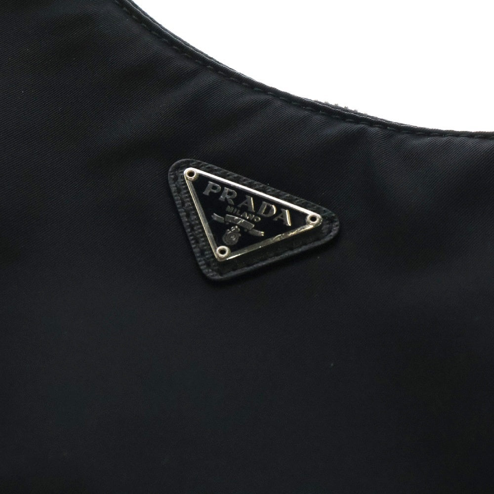 PRADA(プラダ) リエディション トライアングルプレートロゴ ナイロンミニバッグ 三角ロゴ 1N204MR064F0002 ブラック