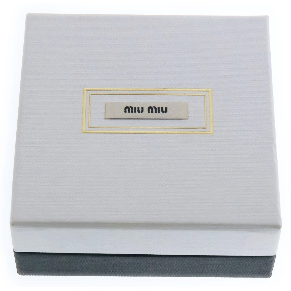 miumiu(ミュウミュウ) ロゴメタルピアス ピンク×ゴールド 5JO912