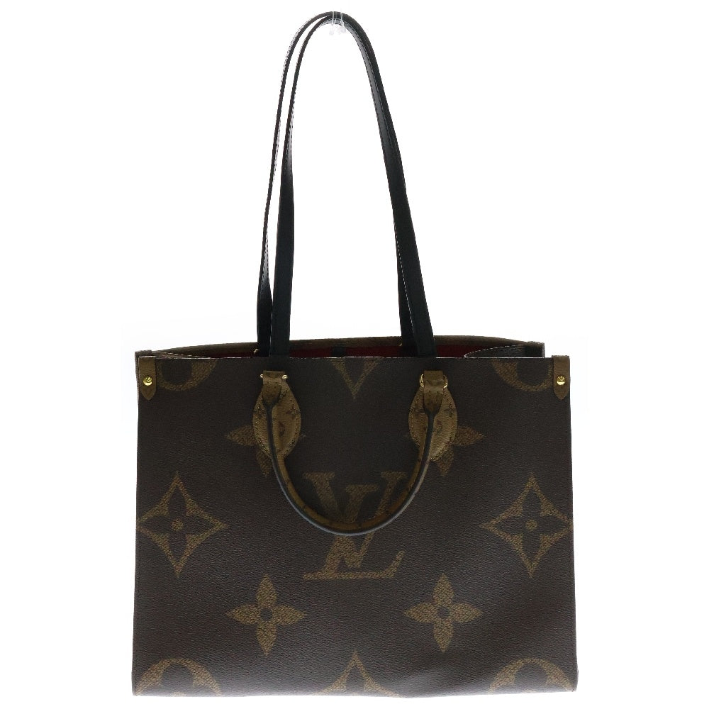LOUIS VUITTON(ルイヴィトン) モノグラムジャイアント リバース オンザゴーMM トートバッグ ブラウン PVCレザー RFID M45321