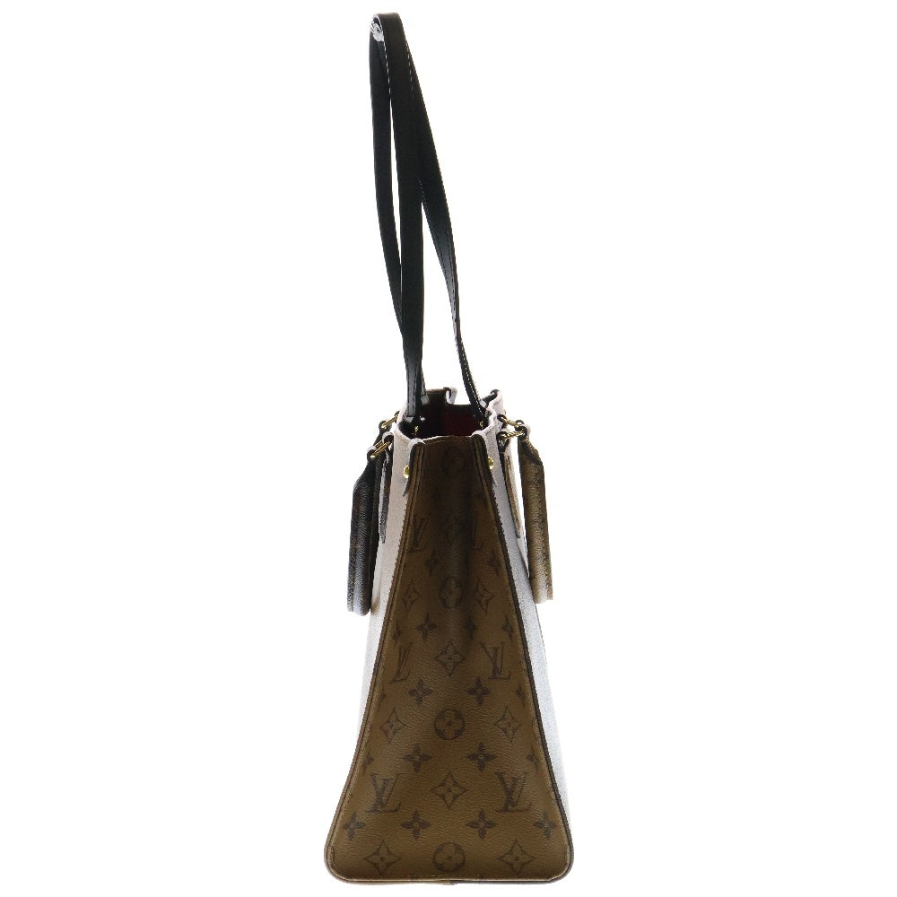 LOUIS VUITTON(ルイヴィトン) モノグラムジャイアント リバース オンザゴーMM トートバッグ ブラウン PVCレザー RFID M45321