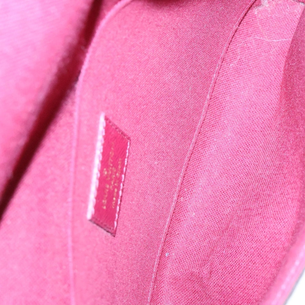 LOUIS VUITTON(ルイヴィトン) モノグラム ポシェット・フェリシー ウォレットチェーン ショルダーバッグ ブラウン PVCレザー M81896